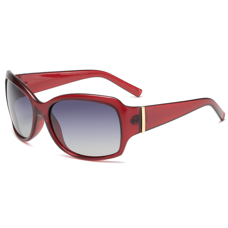 Dame stilfull oversized solbrille med elegant mønster Luvikno
