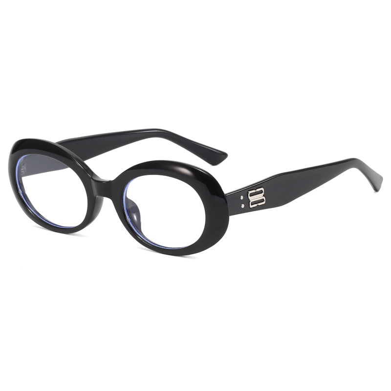 Dame retro-inspirert solbrille med bred ramme Luvikno