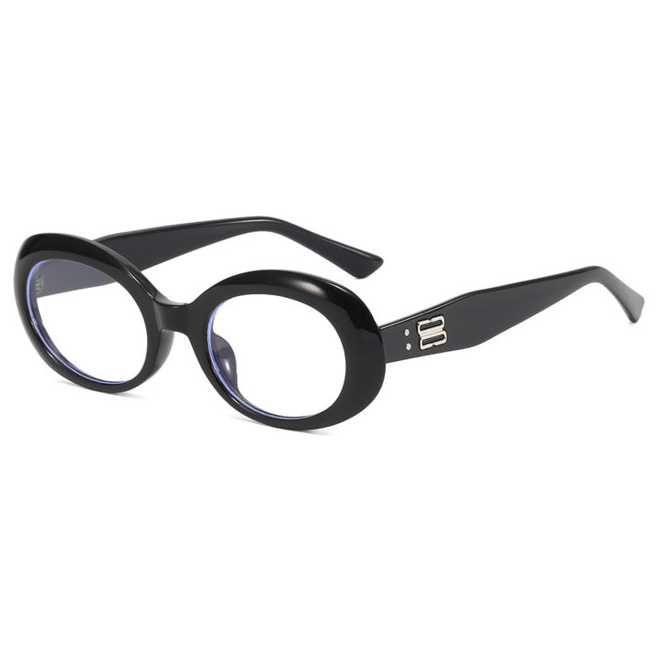 Dame retro-inspirert solbrille med bred ramme Luvikno