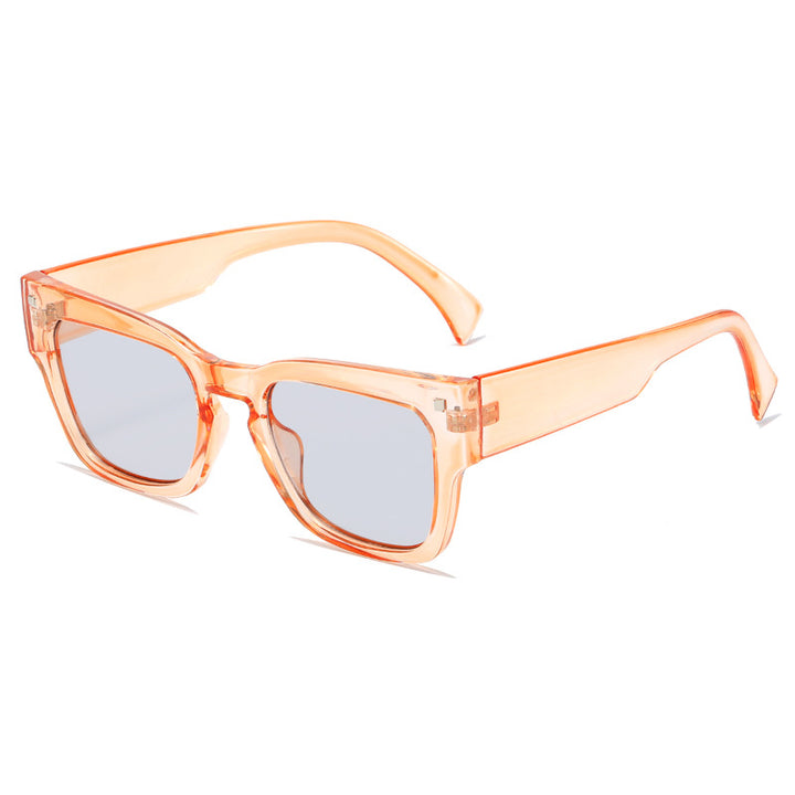 Dame moteriktig solbrille i trendy kvadratisk design Luvikno