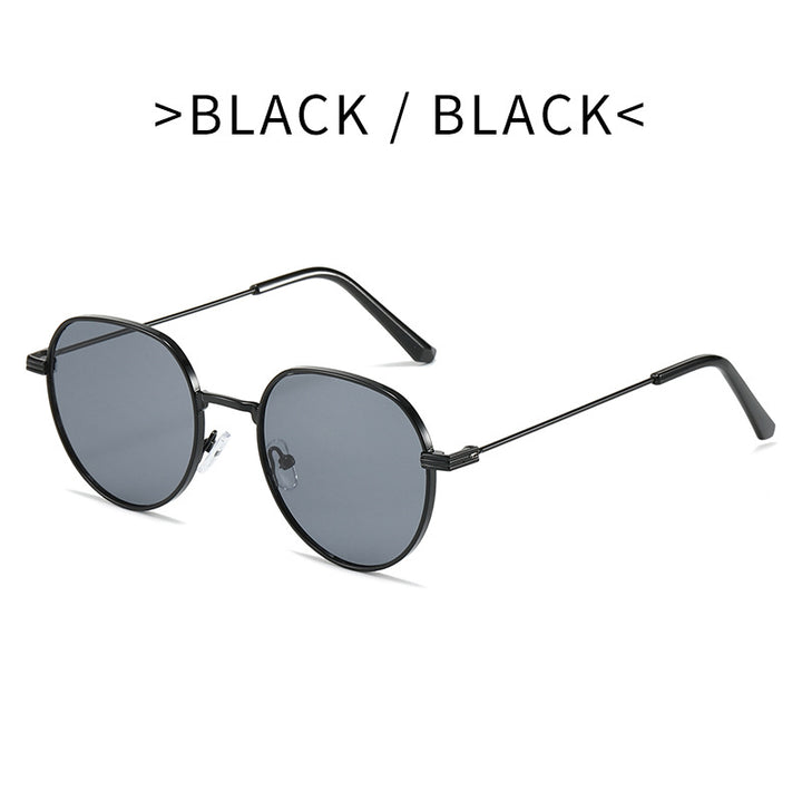 Dame Stilfull rund Designer mote solbrille Luvikno