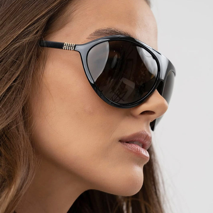 Damen Cat-Eye solbriller med unikt design og beskyttende UV-filter Luvikno