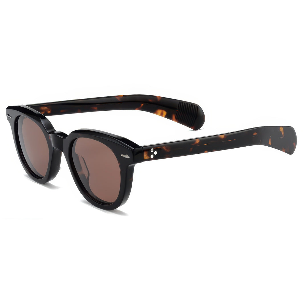 Dame retroinspirert solbrille med slitesterk plastikkramme og polariserte linser Luvikno