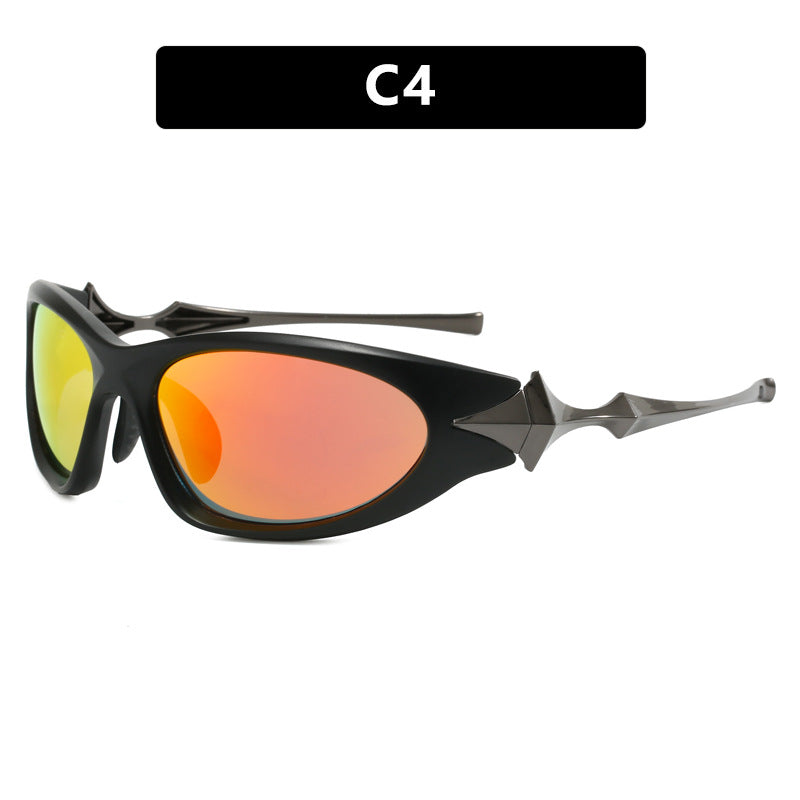 Dame futuristisk sports solbrille med ergonomisk design Luvikno