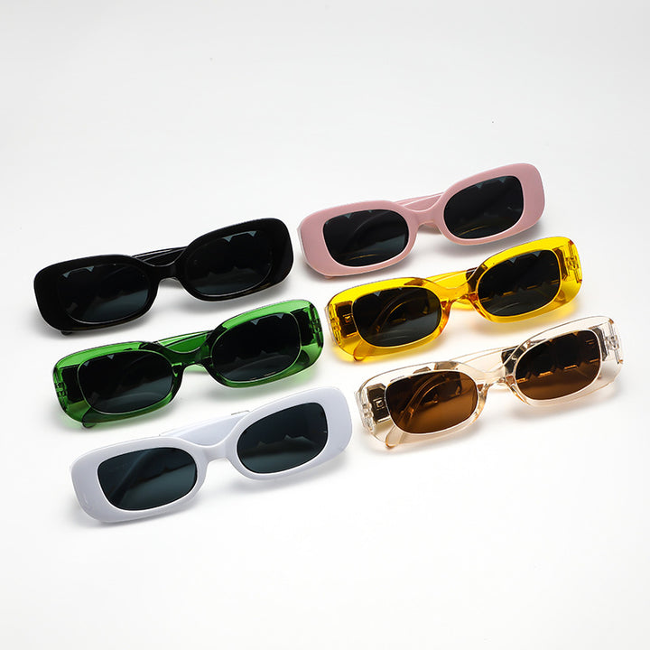 Dame mote solbrille med glamorøs ramme Luvikno