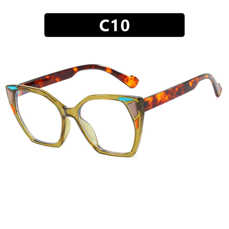 Dame moteriktig geometrisk designerbrille Luvikno