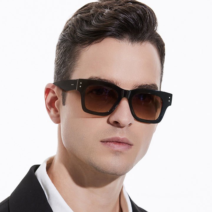 Dame trendy kvadratisk solbriller i urban stil Luvikno