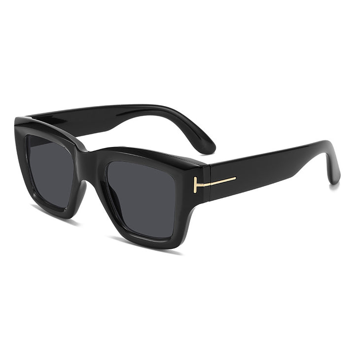 Dame moteriktig firkantet solbrille med UV-beskyttelse og elegant design Luvikno
