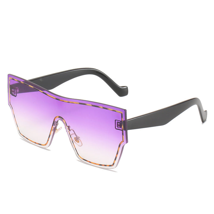 Dame futuristiske Oversized-Wraparound-solbriller Luvikno