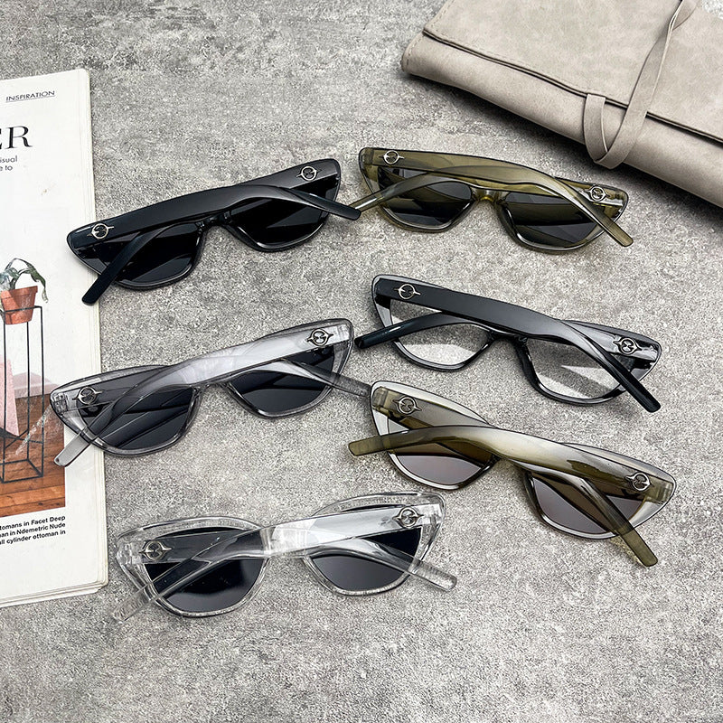 Dame Cat-Eye solbriller med UV-beskyttelse og robust ramme Luvikno