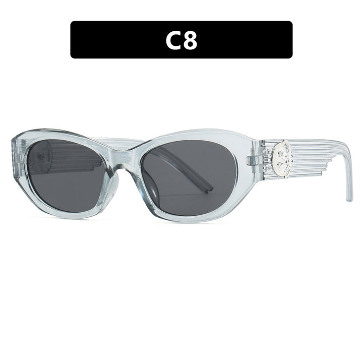 Dame moter Cat-Eye solbrille med markant design og luksuriøse detaljer Luvikno