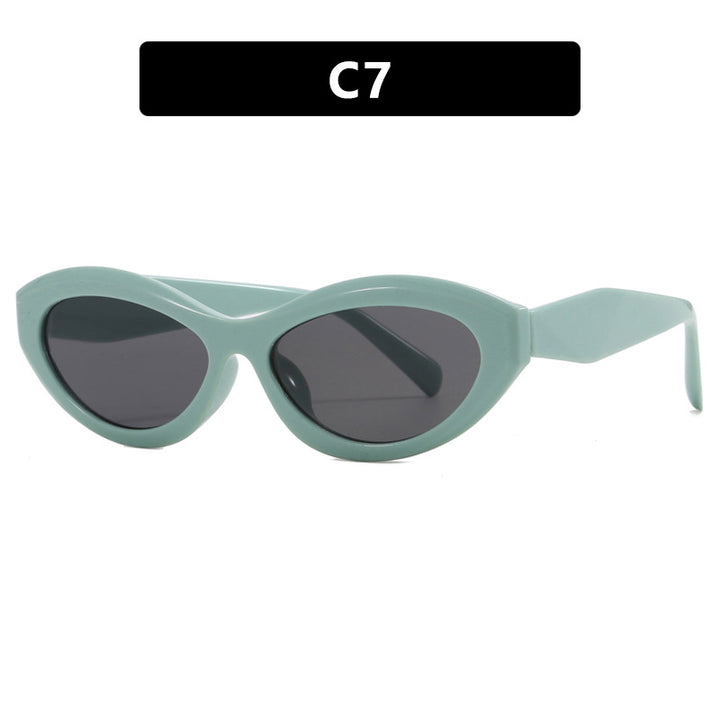 Dame Cat-Eye solbrille med stilig ramme Luvikno