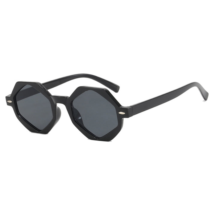 Dame trendig solbrille i moderne åttkant-design Luvikno