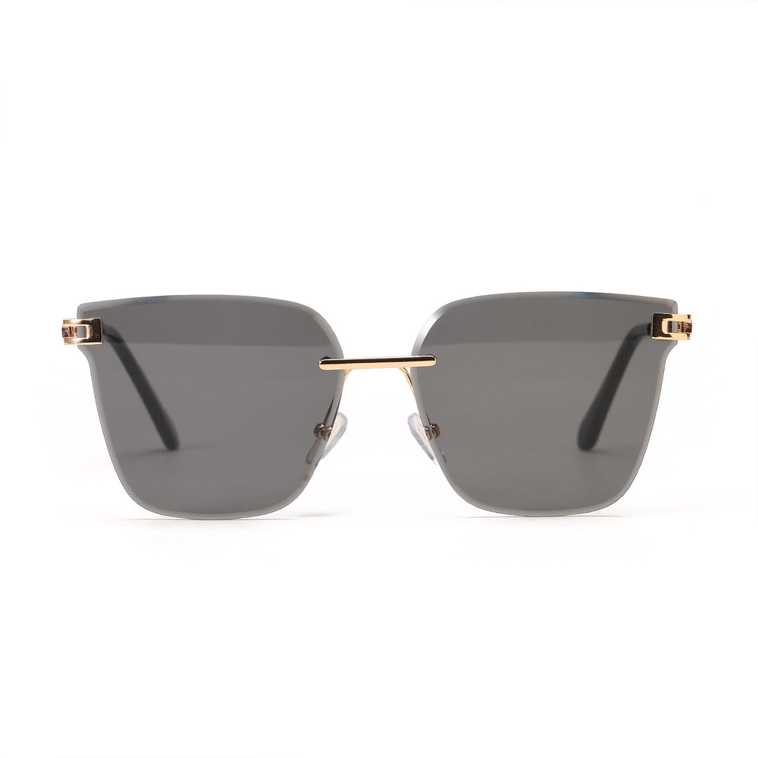 Dame moterøkt solbrille med filigranramme og UV-beskyttelse Luvikno