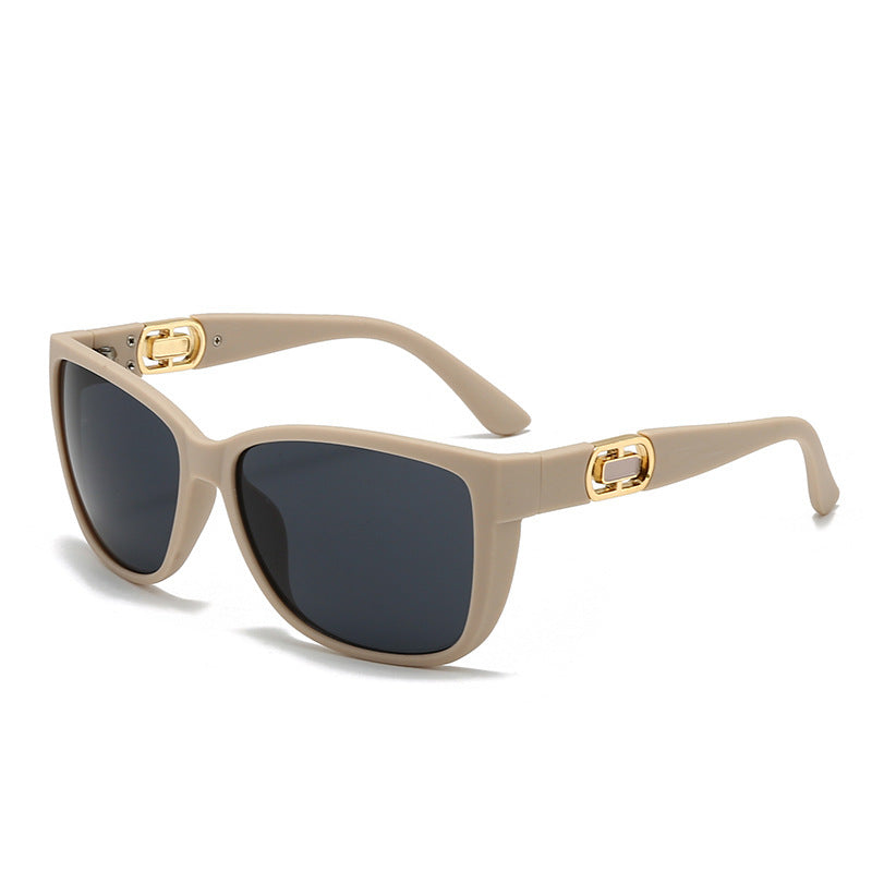 Dame oversized solbrill med elegant ramme og UV-beskyttelse Luvikno