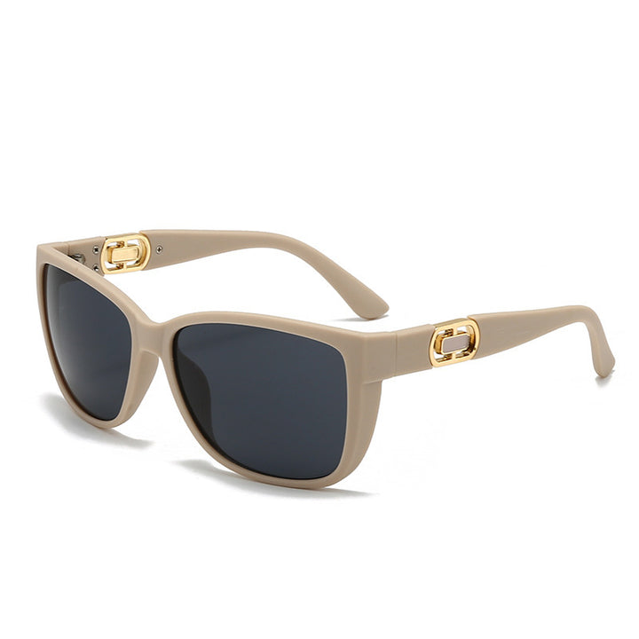 Dame oversized solbrill med elegant ramme og UV-beskyttelse Luvikno