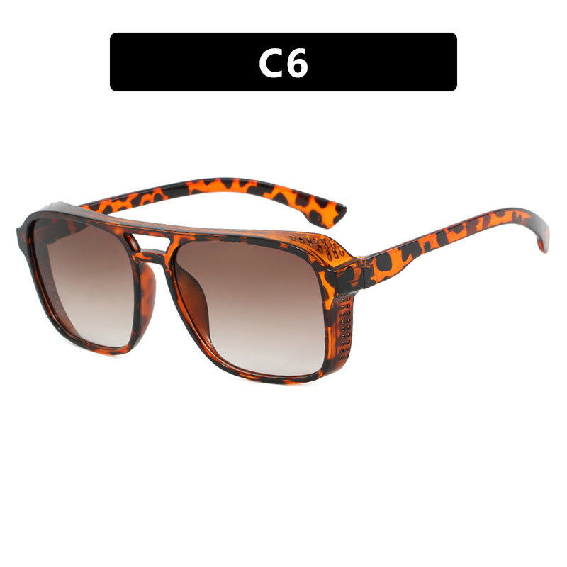 Dame moteriktig solbrille i trendy skilpaddemønster Luvikno