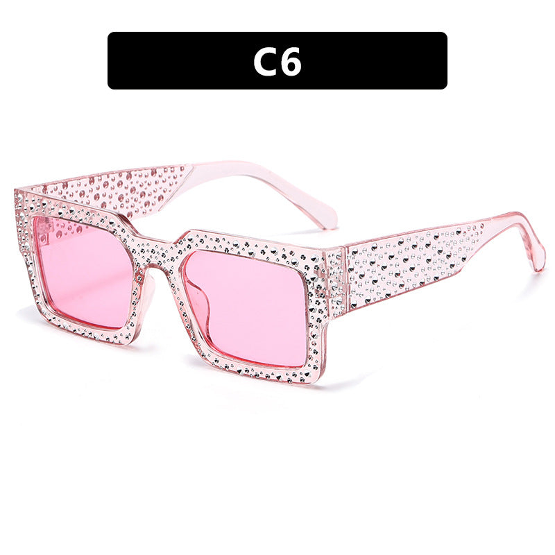 Dame ekstravagant solbrille med glitrende aksent Luvikno