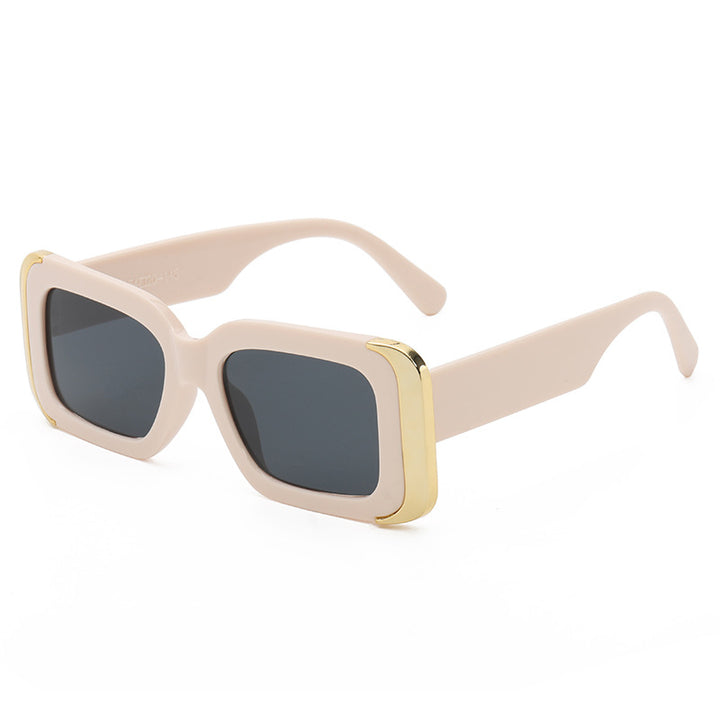 Dame Oversized-solbriller i moderne dyreprint-design Luvikno