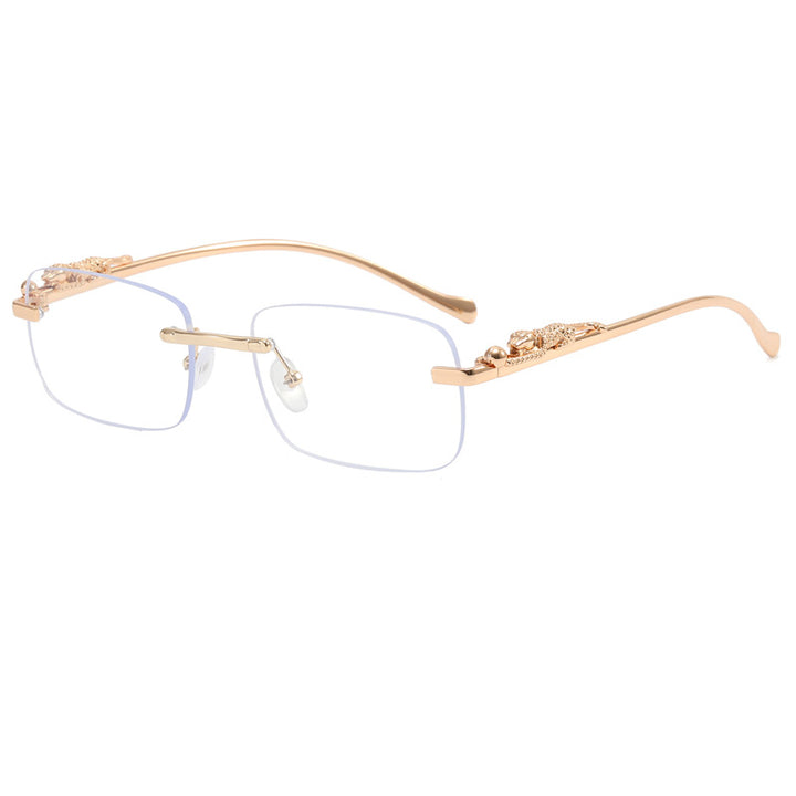 Dame designer solbrille med fin metallramme og luksuriøse detaljer Luvikno