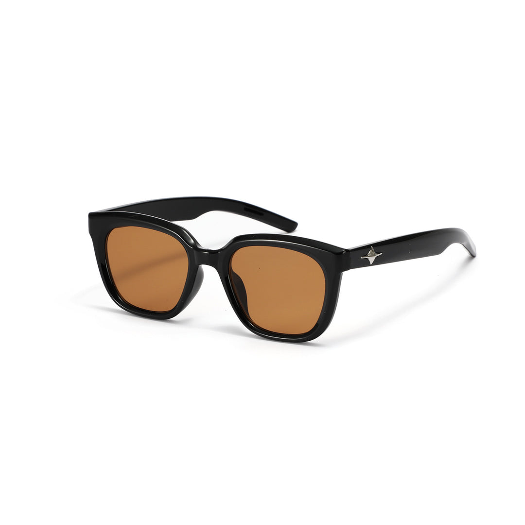 Damer moteriktig transparent solbrille med smal ramme og UV-beskyttelse Luvikno