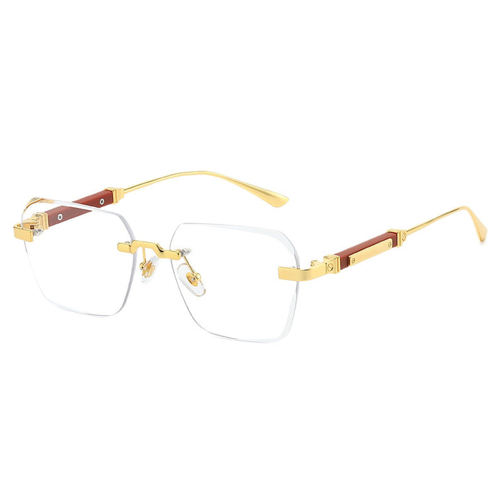 Dame moteriktig solbrille med stilig kvadratisk ramme Luvikno