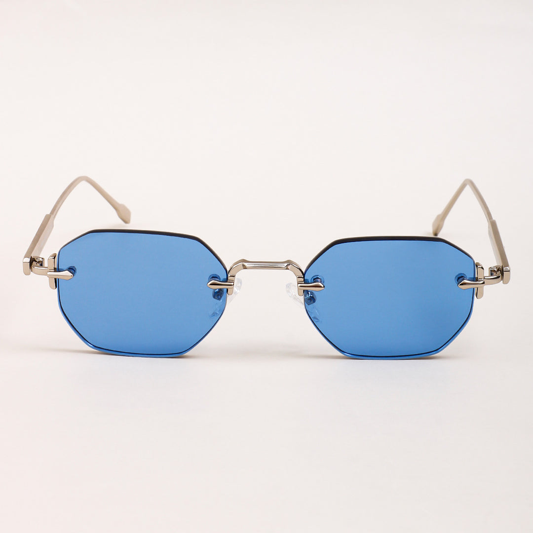 Dame solbrille med elegant åttkantet ramme og komfortable nesepads Luvikno