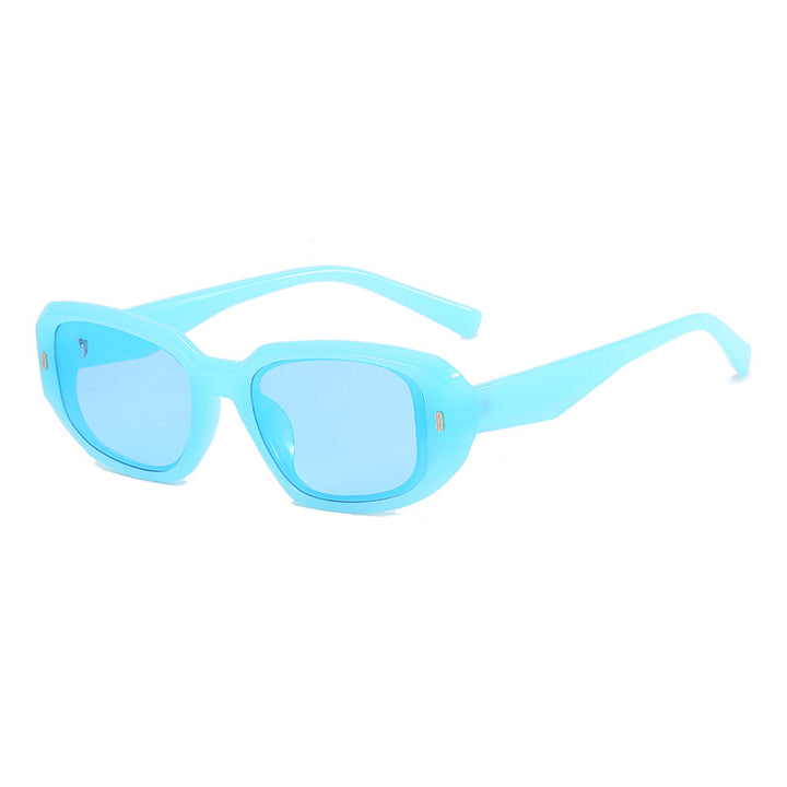 Damer oversized moteriktig solbrille Luvikno