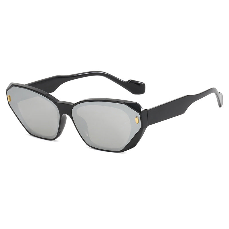 Dame futuristisk diamant-solbrille Luvikno