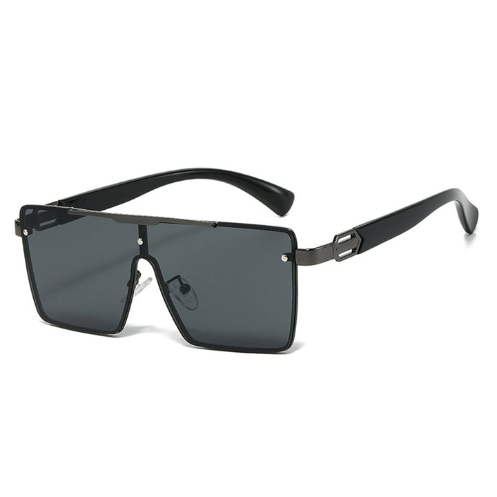 Dame Modisk Oversized Solbrille i eksklusiv Skilpaddedesign Luvikno
