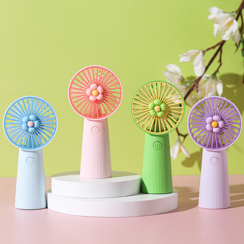 Unisex Bærbar Håndvifte med fargerik Design Luvikno