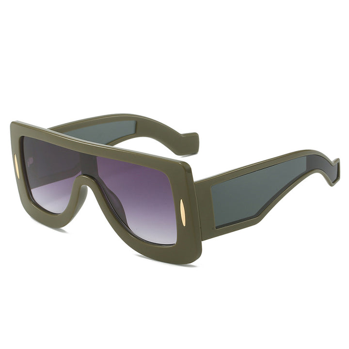 Damer futuristiske oversized solbriller Luvikno