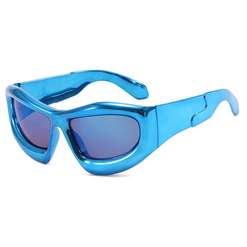 Dame sporty solbriller med futuristisk design Luvikno