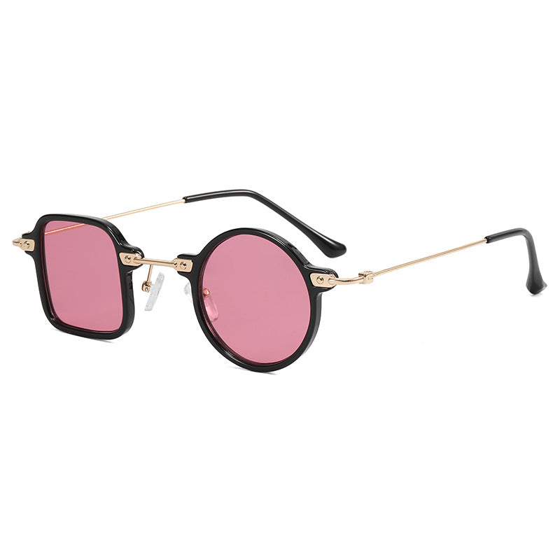 Dame elegant rund hybridbrille med kvadratisk design Luvikno
