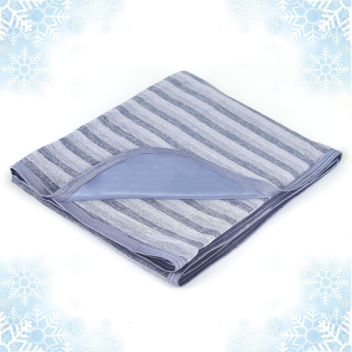 Dame myk og pustende stripe-fleece-teppe Luvikno