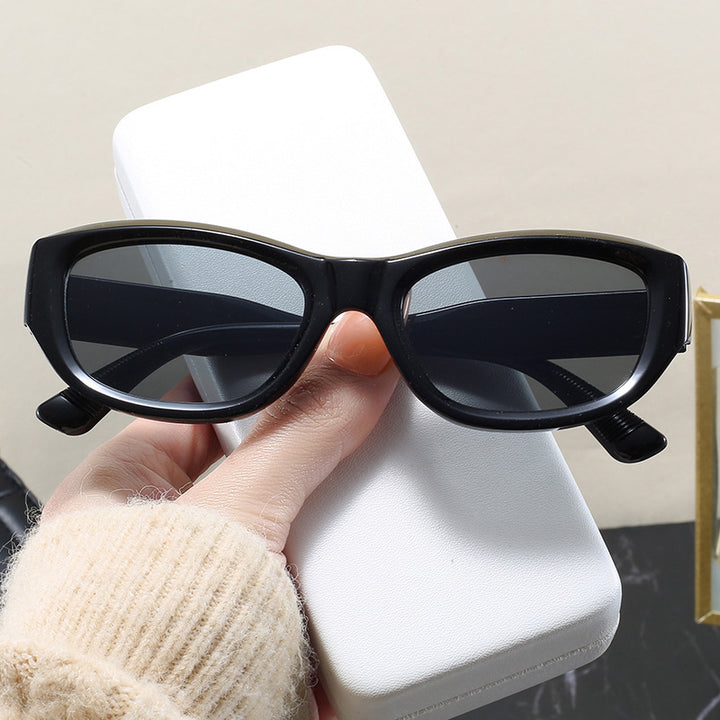 Dame moteriktig Cat-Eye solbrille med fleksibel ramme og UV-beskyttelse Luvikno