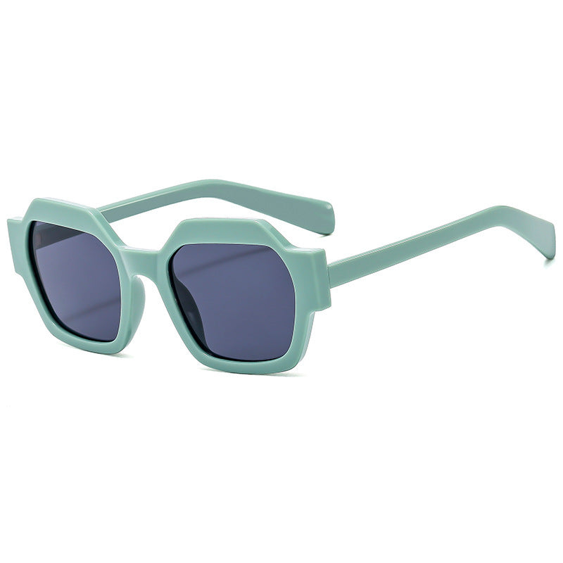 Damer geometrisk solbrille med moderne ramme og UV-beskyttelse Luvikno