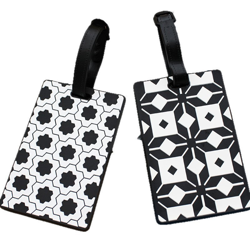 Dame bagasjelapp i moderne geometrisk design Luvikno