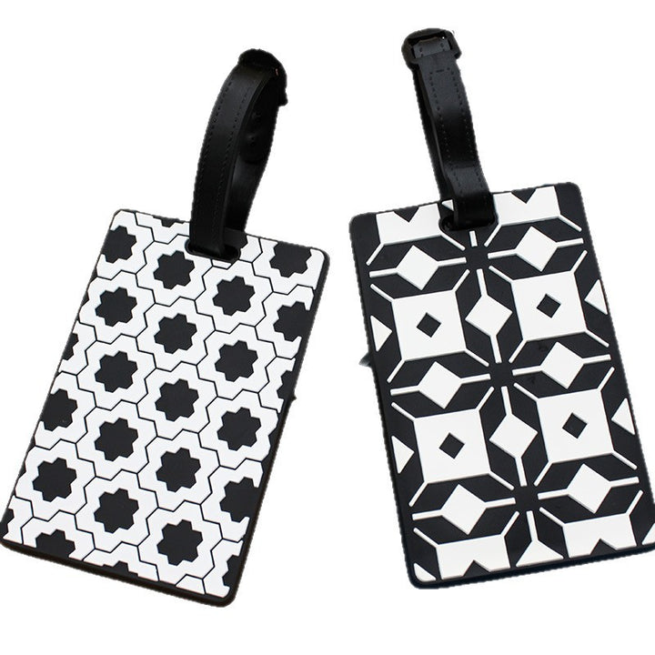 Dame bagasjelapp i moderne geometrisk design Luvikno
