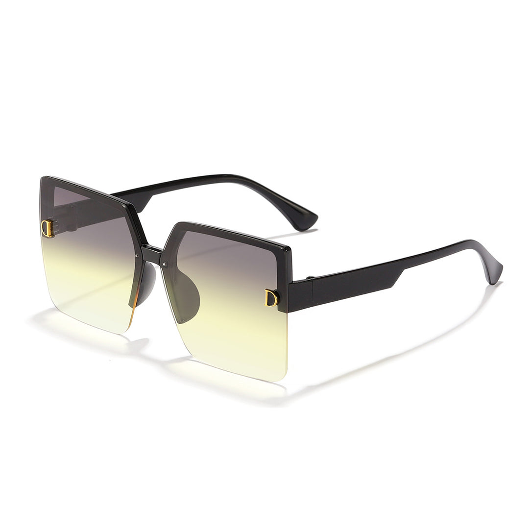 Dame kvadratisk solbrille med elegant gradient Luvikno