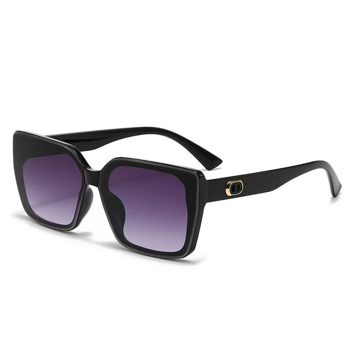 Damer oversized solbriller med robust ramme og diskrete glass Luvikno