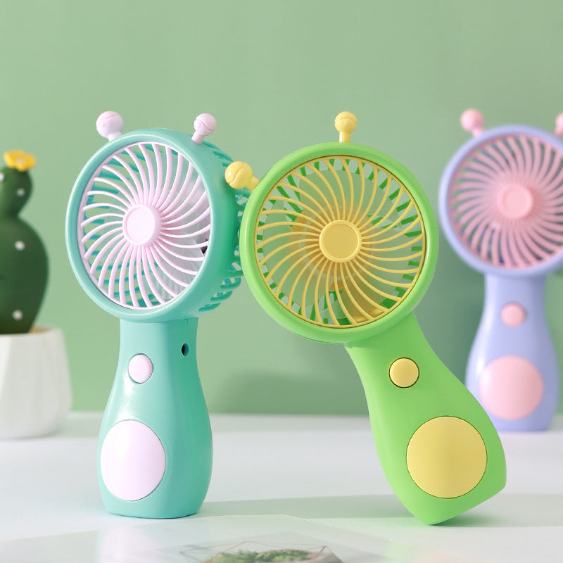 Unisex Mini Snegleformet USB Oppladbar Skrivevifte Luvikno