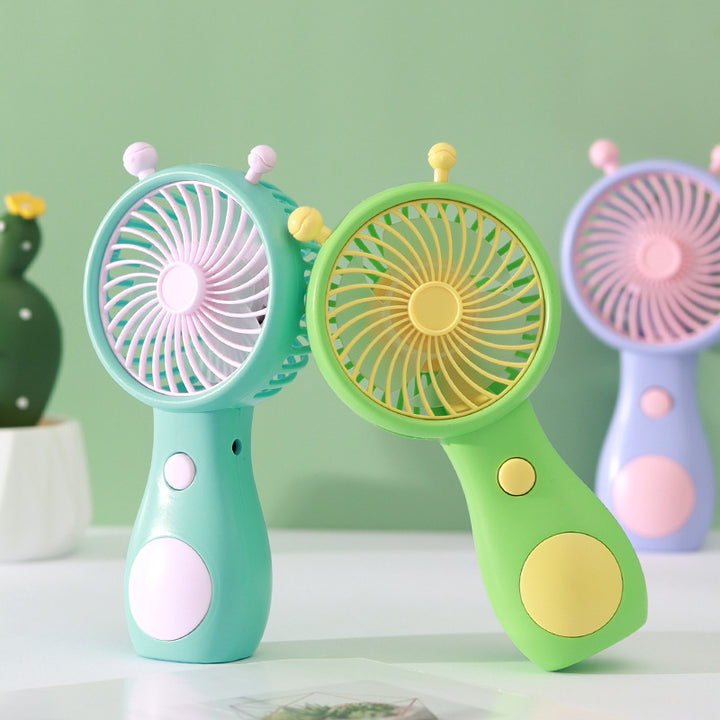 Unisex Mini Snegleformet USB Oppladbar Skrivevifte Luvikno