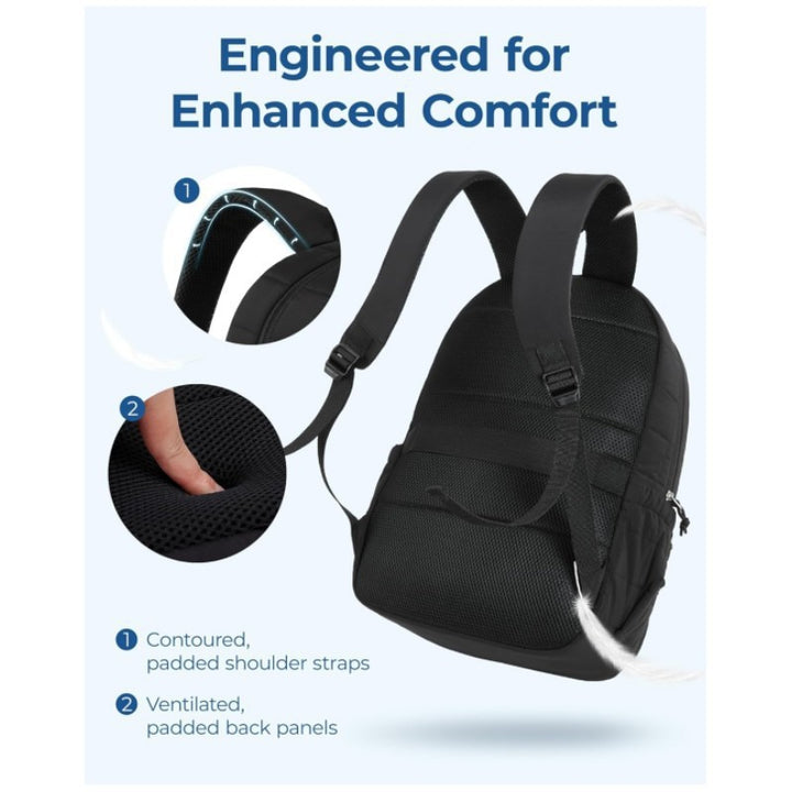 Unisex romslig ryggsekk med isolerte rom og ergonomisk bære-system Luvikno