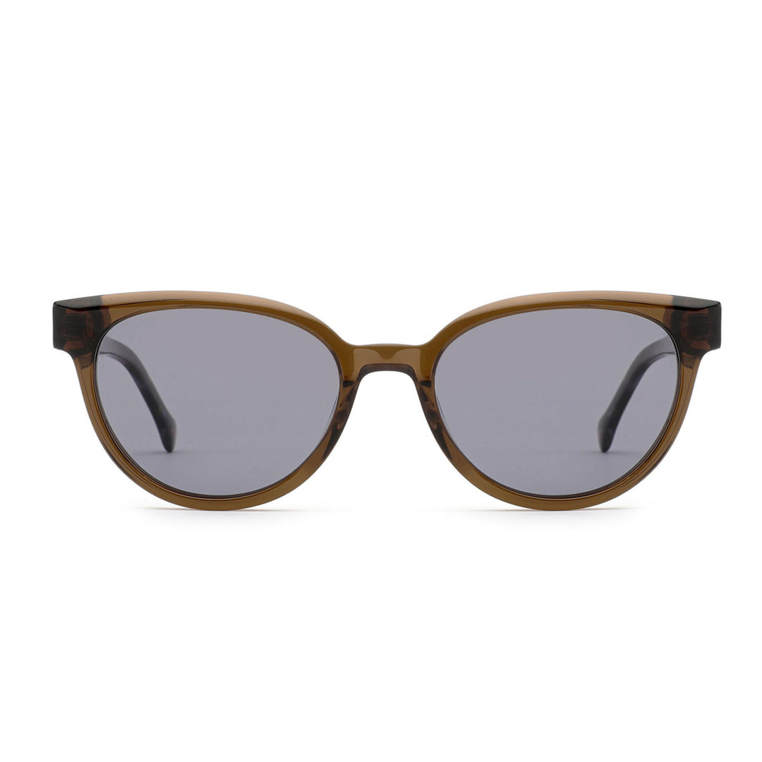 Dame solbrille i elegant retro-design med høykvalitets UV-beskyttelseslinser Luvikno