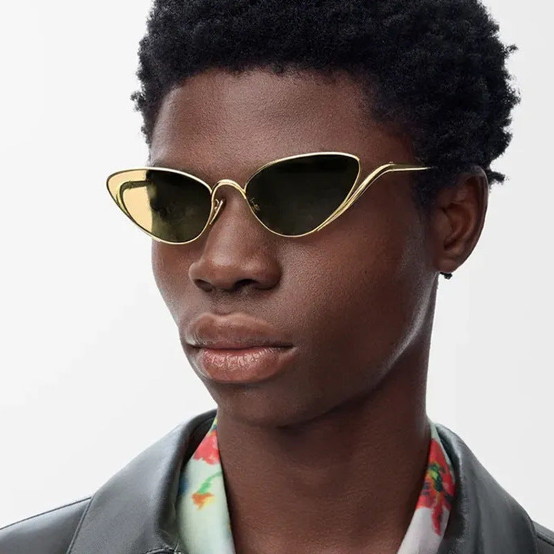 Dame Cat-Eye solbriller i elegant design Luvikno