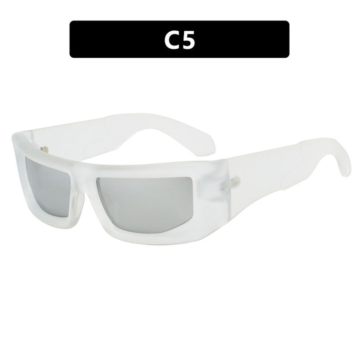 Dame sporty solbriller med bred ramme og polariserte glass Luvikno