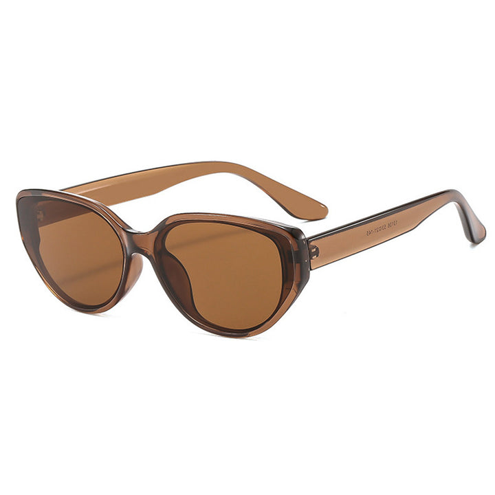 Dame moteriktig solbrille i elegant cat-eye stil Luvikno