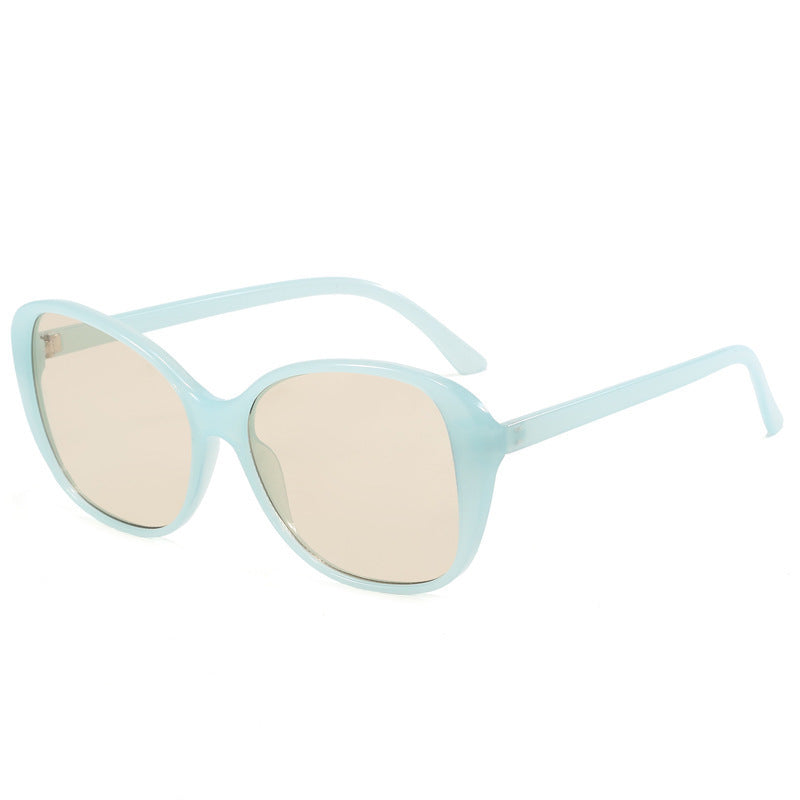 Dame Vintage solbrille med unik, bred ramme Luvikno