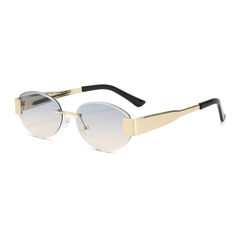 Dame glamorøs solbrille med klar, elegant ramme og beskyttende UV-filter Luvikno